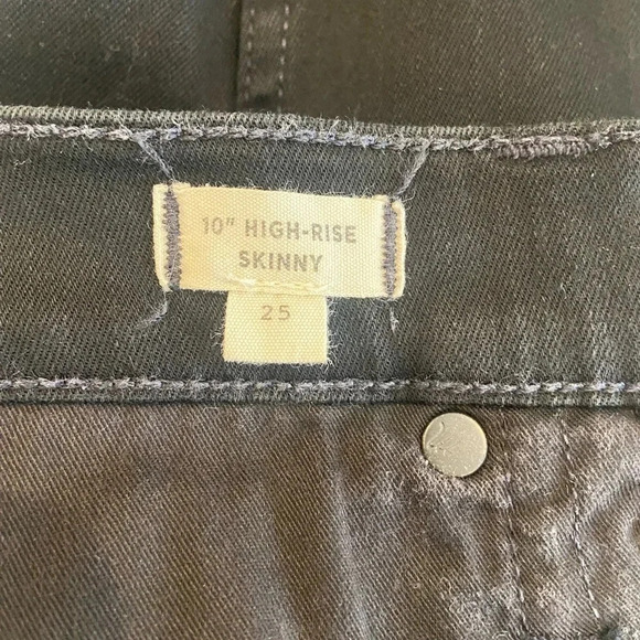 Madewell 10” High Rise Skinny Jeans Carbondale 25 New - Picture 9 of 11